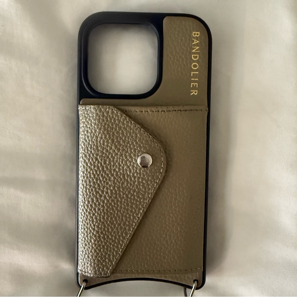 Bandolier Beige Phone Case with Strap - Picture 3 of 6